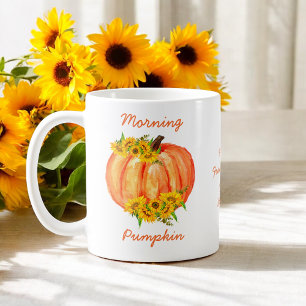 Fall Orange Pumpkin Erntedank Friendsgiving Kaffeetasse
