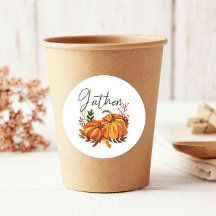 Fall Orange Pumpkins Leaf Gather Erntedank