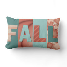 Fall Orange Türkis Throw Kissen