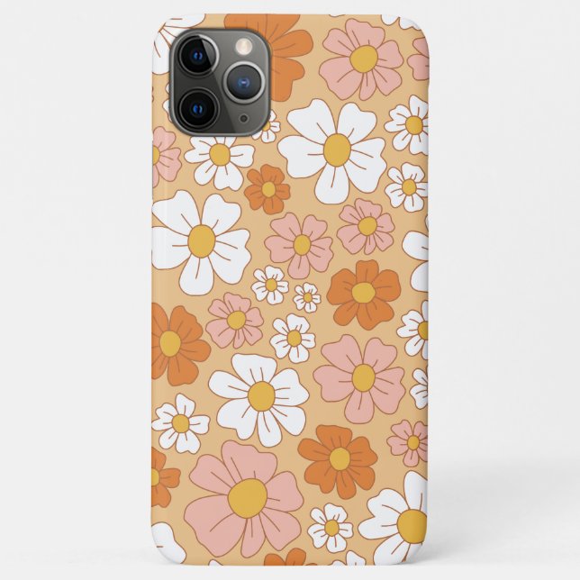 Fall Orange und White Floral Case-Mate iPhone Case-Mate iPhone Hülle (Rückseite)