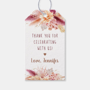 Fall Pampas Grass Boho Brautparty Geschenkanhänger