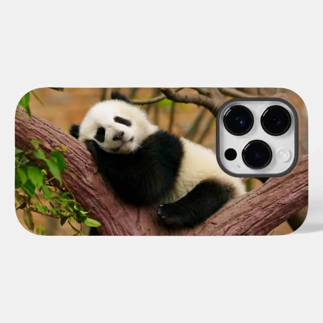 Fall Panda Bear Case-Mate iPhone 14 Pro Hülle (Rückseite (Horizontal))