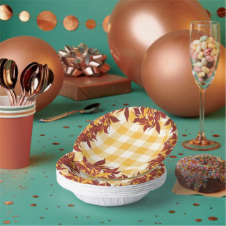 Fall Paper Bowls Pappteller