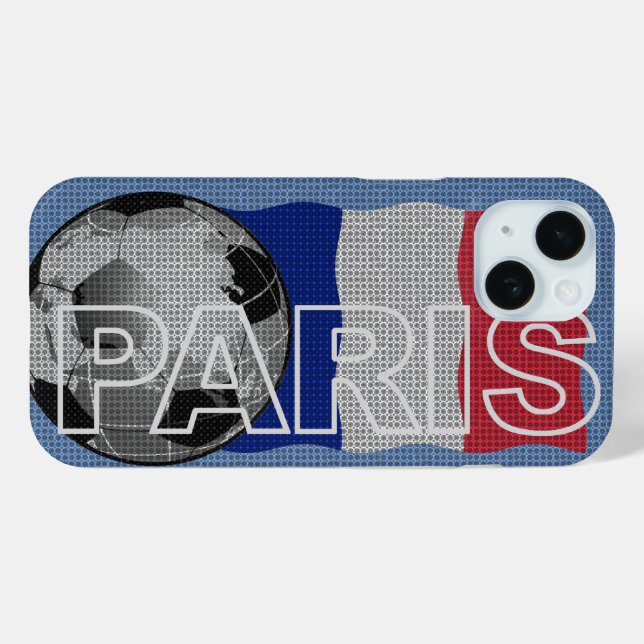 Fall Paris World Soccer iPhone Case-Mate iPhone Hülle (Rückseite (Horizontal))