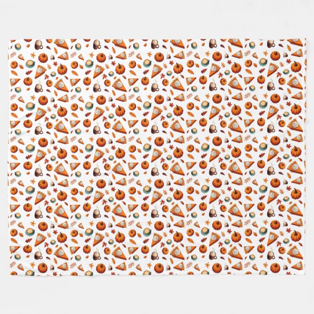 Fall Pattern Fleecedecke (Vorderseite (Horizontal))
