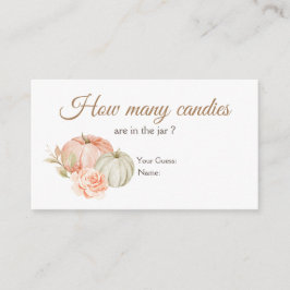 Fall Peach Green Pumpkin Wie viele Kanadier Begleitkarte