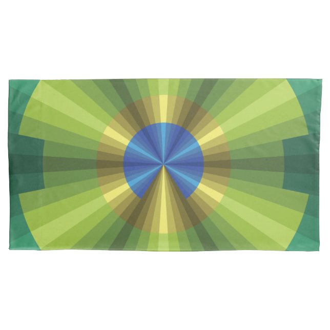 Fall Peacock Illusion Pillow Kissenbezug (Vorderseite)