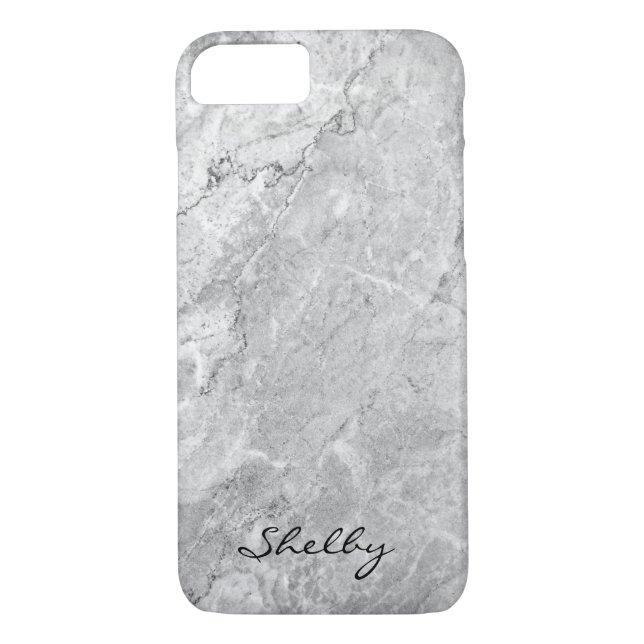 Fall "personalisiert" Graue Granite iPhone 7 Case-Mate iPhone Hülle (Rückseite)