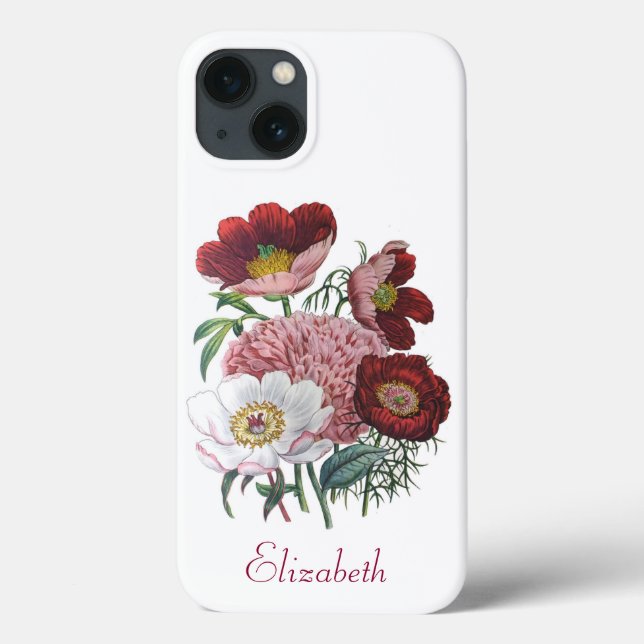 Fall "personalisiert Peonies Case-Mate iPhone" Case-Mate iPhone Hülle (Rückseite)