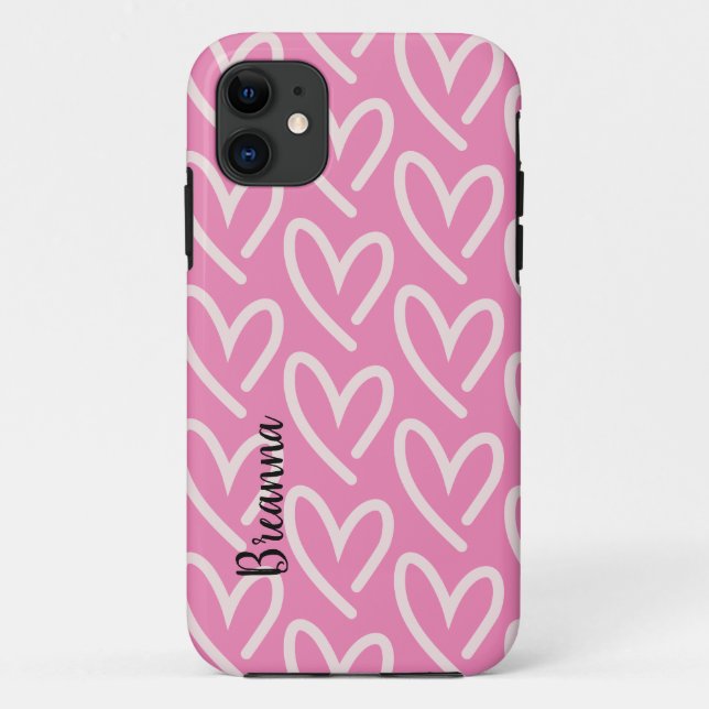 Fall "Pink Heart Case-Mate iPhone" Case-Mate iPhone Hülle (Rückseite)