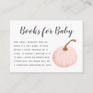 Fall Pink Pumpkin Babydusche Anfrage Begleitkarte