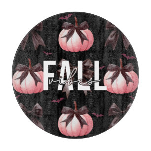 Fall Pink Pumpkins Muster Schneidebrett