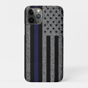 Fall "Police Thin Blue Line Flag Case-Mate iPhone" iPhone Hülle