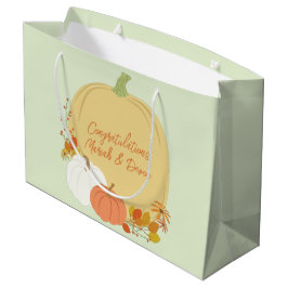 Fall Pumpkin Baby Dusche Große Geschenktüte