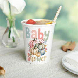 Fall Pumpkin Baby Dusche Pappbecher