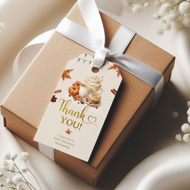 Fall Pumpkin Baby Duschgeschenk Tag Geschenkanhänger (Von Creator hochgeladen)