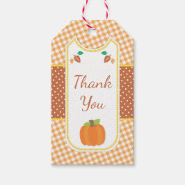 Fall Pumpkin Baby Duschgeschenk Tag Geschenkanhänger