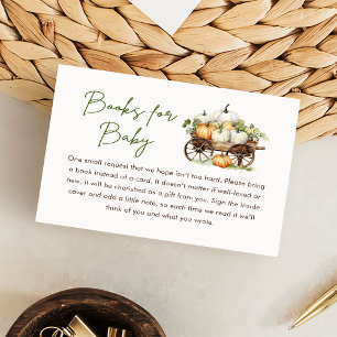 Fall Pumpkin Books for Baby Shooting Begleitkarte