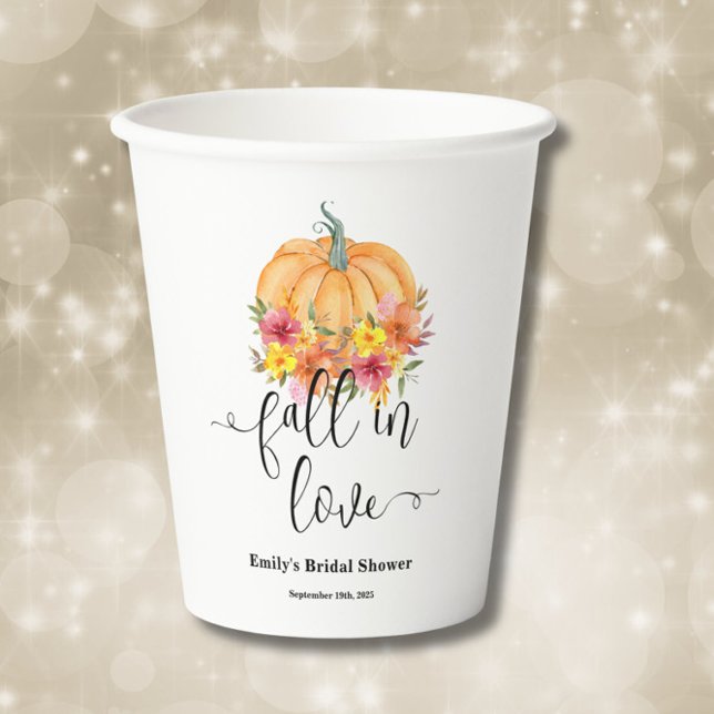 Fall Pumpkin-Brautparty Pappbecher (Von Creator hochgeladen)