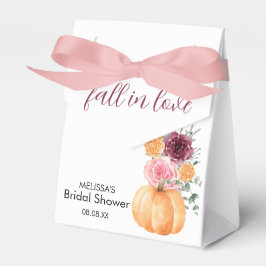 Fall Pumpkin Burgundy Blush Pink Thank You Geschenkschachtel