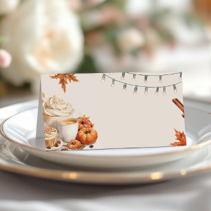 Fall Pumpkin Coffee Brewing Zent Card Terminkarte