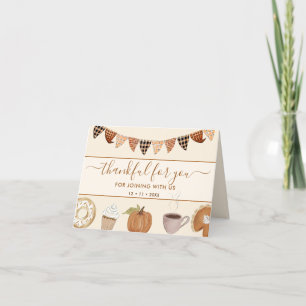 Fall Pumpkin dankbar für Sie Erntedank Party Dankeskarte