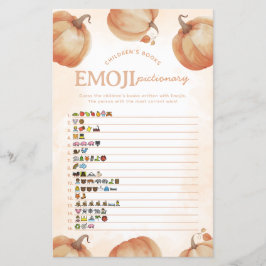 Fall Pumpkin Emoji Pictionary Baby Shooting Game