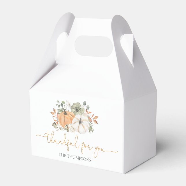 Fall Pumpkin Erntedank Geschenkschachtel (Vorderseite)