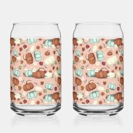 Fall Pumpkin Floral Dosenglas