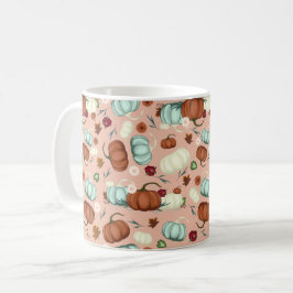 Fall Pumpkin Floral Kaffeetasse