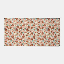 Fall Pumpkin Floral Schreibtischunterlage
