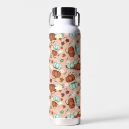 Fall Pumpkin Floral Trinkflasche