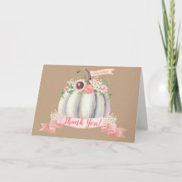 Fall Pumpkin geklappt Dankeschön Karte