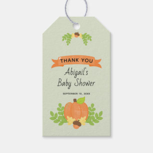 Fall Pumpkin Gender Neutral Baby Dusche Vielen Dan Geschenkanhänger