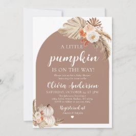 Fall Pumpkin Gender Neutral Baby Shower Einladung