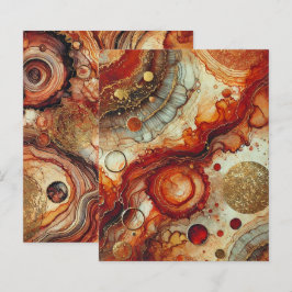Fall Pumpkin Gewürz Alkohol Tinte Scrapbook Papier