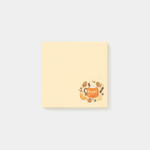 Fall Pumpkin Gewürz Post-It Notes Klebezettel