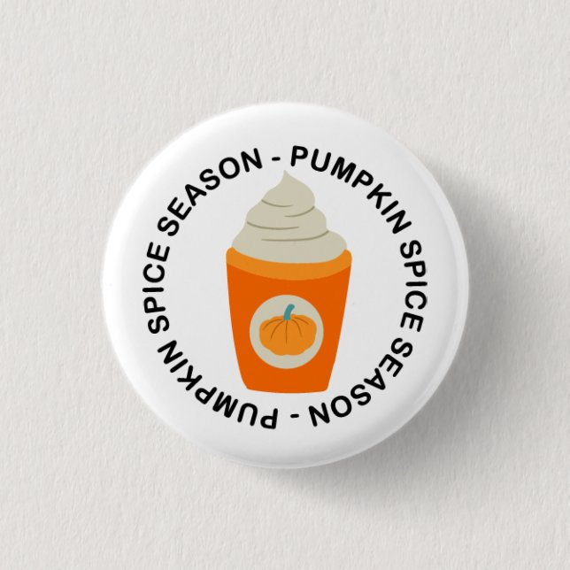 Fall "Pumpkin Gewürzsaison" Button (Vorderseite)