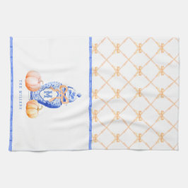 Fall Pumpkin | Ginger Jar Monogram Geschirrtuch