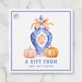 Fall Pumpkin | Ginger Jar Personalisiert Geschenkanhänger