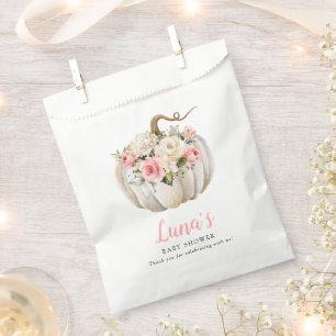Fall Pumpkin Girl Baby Dusche Fevor Taschen Geschenktütchen