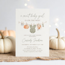 Fall Pumpkin Girl Baby Kleidung Babydusche