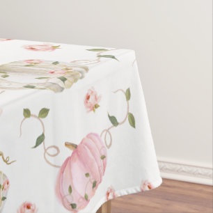 Fall Pumpkin Girl Babydusche Tischdecke