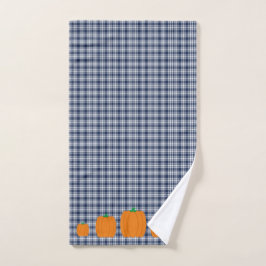 Fall Pumpkin Kariert Handtuch