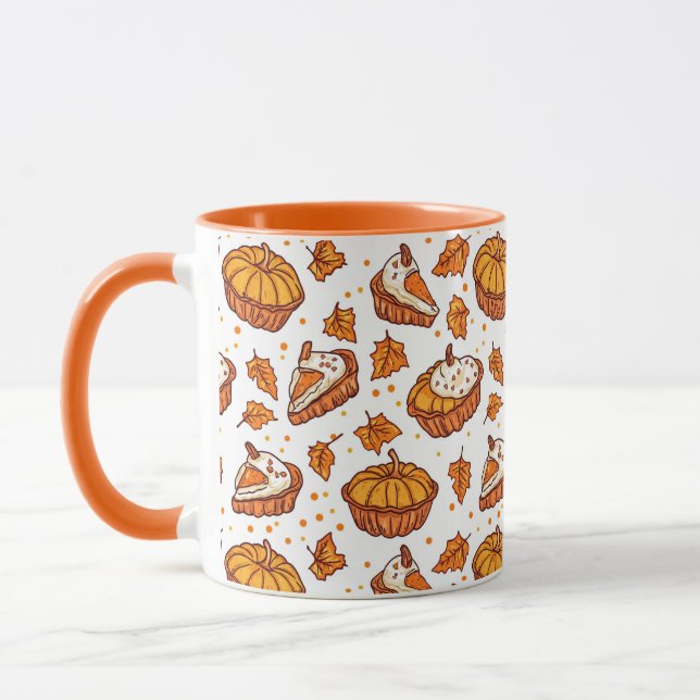 Fall Pumpkin Leckereien Kaffeezubereitung Tasse (Links)