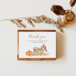 Fall Pumpkin n Toys Kinderdusche Danke Karte