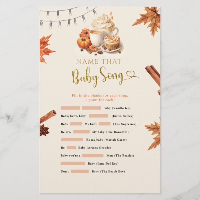 Fall Pumpkin Name The Baby Song Games (Vorderseite)