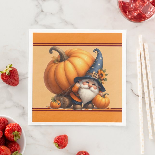 Fall Pumpkin Paper Napkin Serviette (Beispiel)