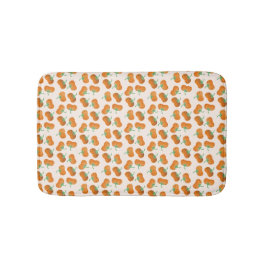 Fall Pumpkin Pattern Erntedank Harvest Orange Badematte