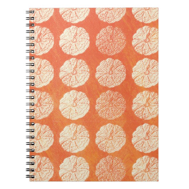Fall Pumpkin Pattern Notizblock (Vorderseite)